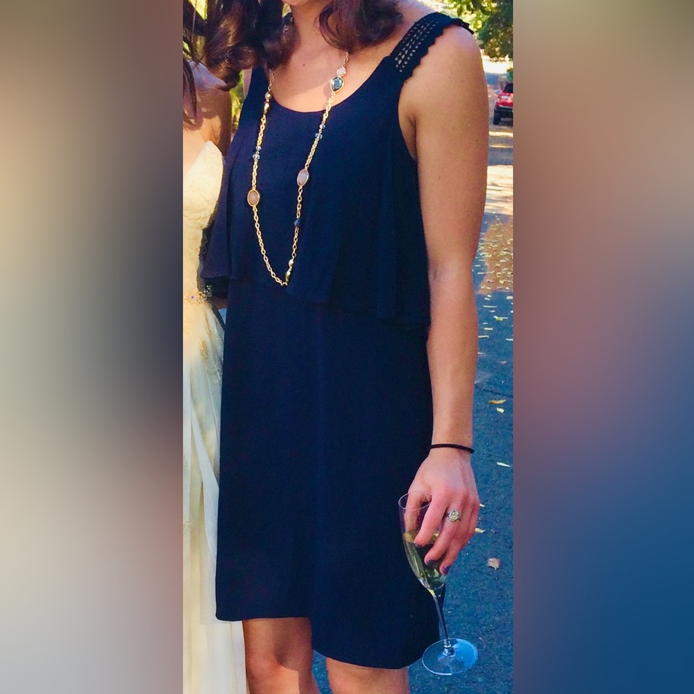 Anthropologie Maeve Scoopneck Mini Dress